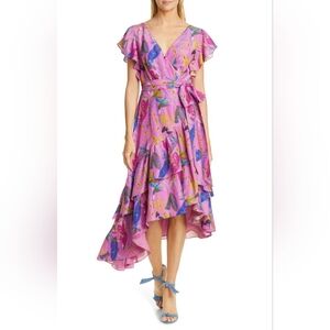 Tanya Taylor Dita silk wrap dress size 4